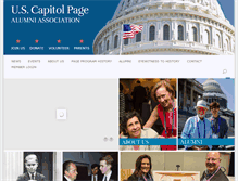 Tablet Screenshot of capitolpagealumni.org